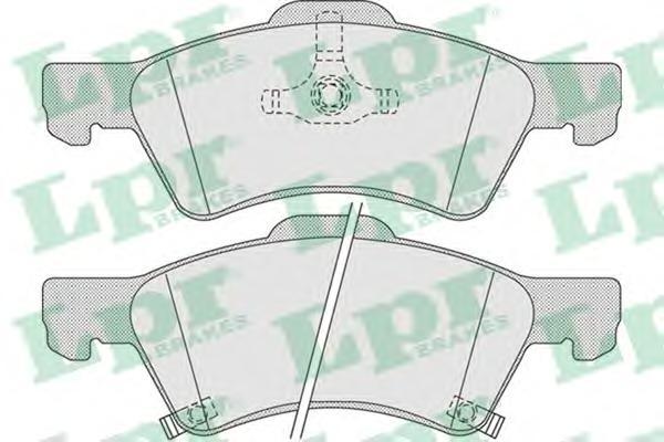 Колодки тормозные передние Chrysler Voyager (2.4/3.3 00-)