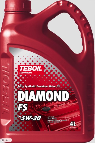 Масло моторное TEBOIL DIAMOND FS 5W30 SL/SF (4л.) синт. (бенз. диз.)
