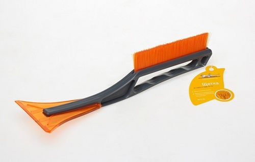 Щетка для снега cо скребком 34 см.