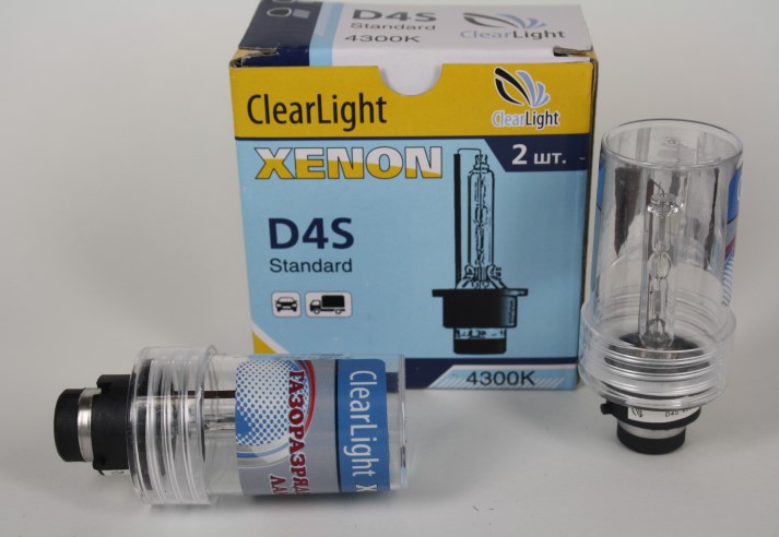 КСЕНОН лампа D4S 6000К Clearlight (1шт)
