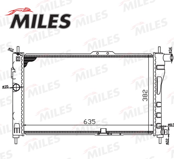 Радиатор охлаждения Daewoo Nexia 1.5 95=