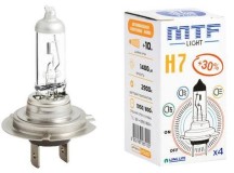 Лампа MTF H7-12-55 +30% Standard Long Life x4