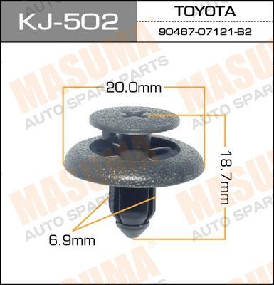 Пистон (клипса крепежная пласт.) KJ-502/KJ-1232