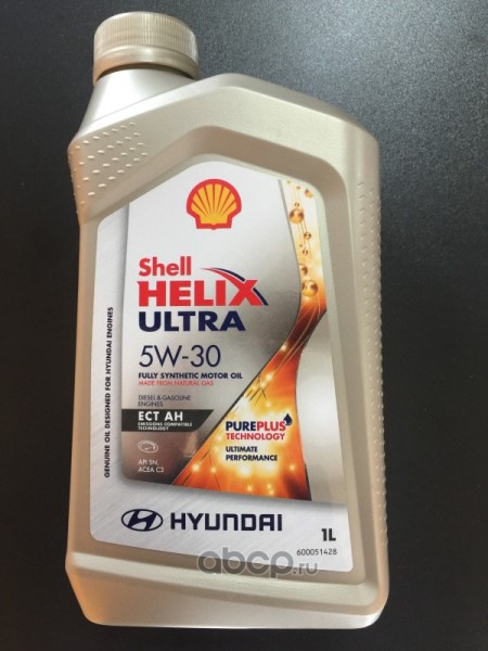 Масло моторное SHELL HELIX ULTRA ECT AH 5W-30 1л