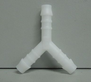 Тройник Y-образный для шлангов D 8 угол 45* NORMA PLAST елочка (пластик)