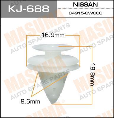 Пистон (клипса крепежная пласт.) KJ-688