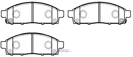 Колодки тормозные Mitsubishi L200 передние