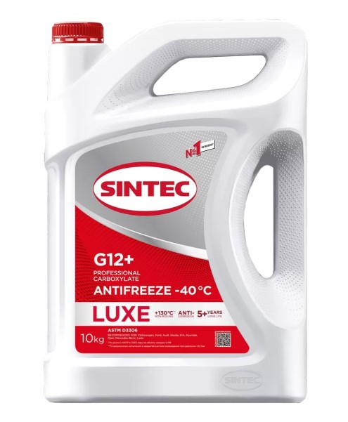 Антифриз Sintec LUX -40 G-12+ 10кг. красный