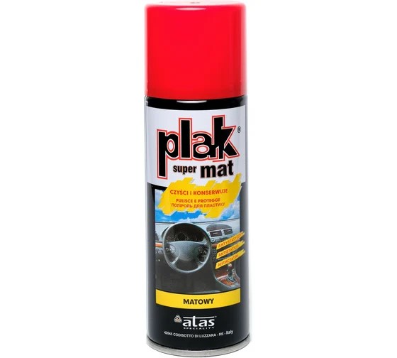 Полироль пластика PLAK 200мл. КЛУБНИКА Super Mat аэрозоль
