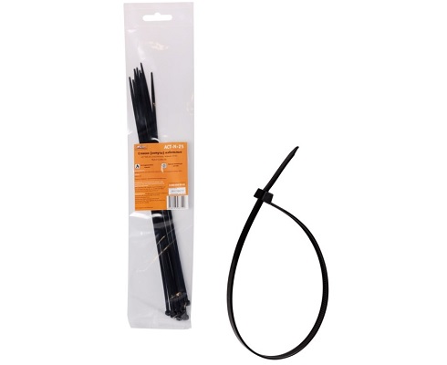 Хомут нейлон (стяжка) 300х3,6мм черный 10шт