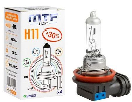 Лампа MTF H11-12-55 +30% Standard Long Life x4