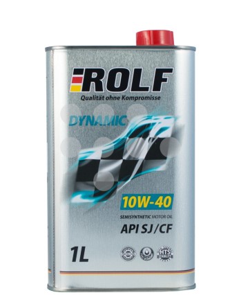 Масло моторное ROLF Dynamic 10W40 1л. п/синт. API SJ/CF