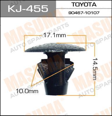 Пистон (клипса крепежная пласт.) KJ-455