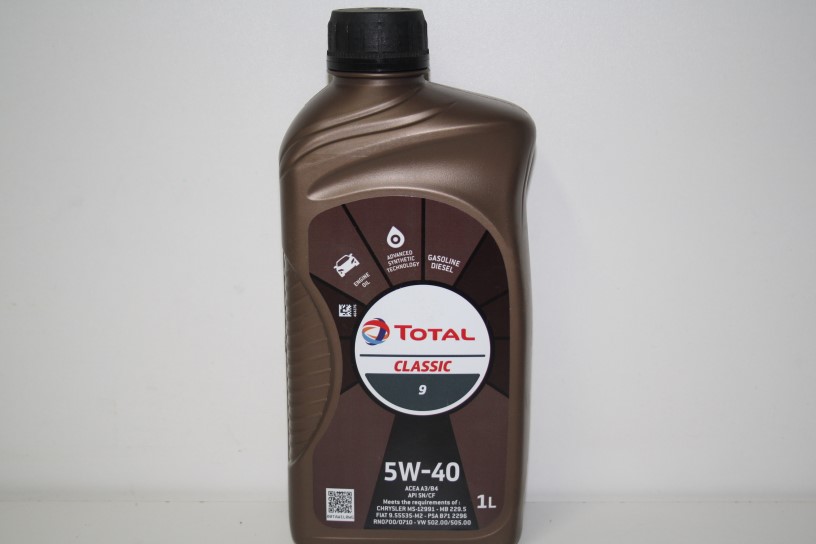 Масло моторное TOTAL  CLASSIC 9  5W40 (синт) 1л.