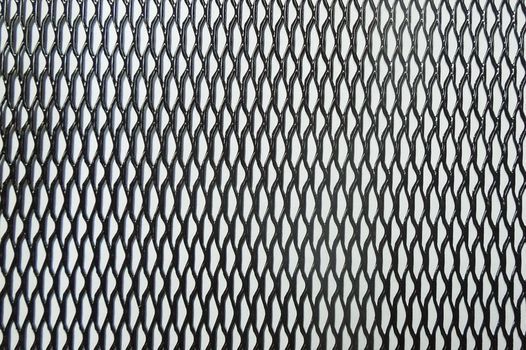Сетка декор алюмин. ячейка 15мм х 4,5мм черная размер 100 х 20см