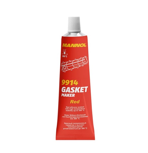 Герметик прокладка силиконовый красный Gasket Maker Red (от -50 С до +300 С) 85гр 9914