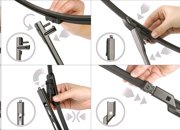 Щетка стеклоочистителя BOSCH AEROTWIN AM400U  40 см.бескаркасная  Multi-Clip