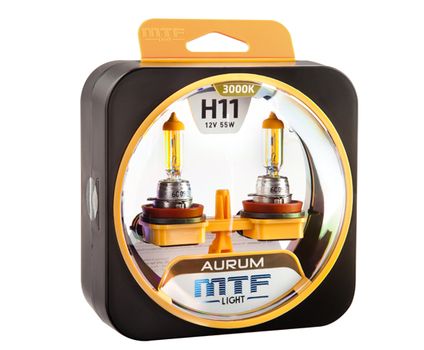 Лампа MTF H11-12-55 3000K Aurum NEW набор 2шт