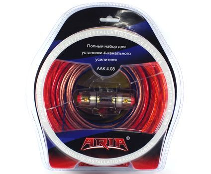 Комплект установочный ARIA AAK 4.08 для 4-канального усилителя сечение 9мм2