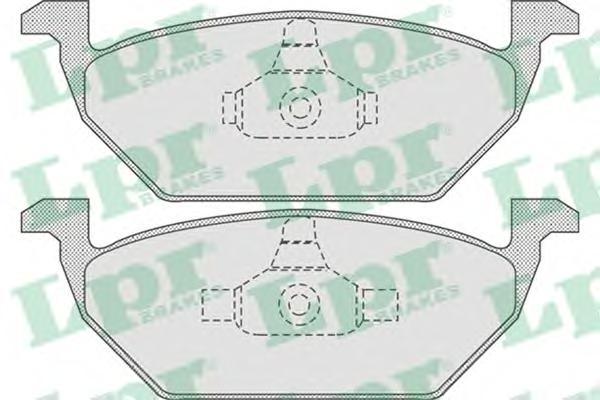 Колодки тормозные Audi A3 (8L1)/ Skoda Fabia, Octavia/ VW Golf-IV, Bora передние