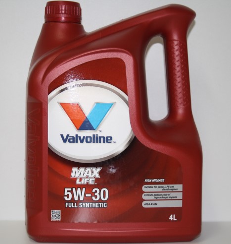 Масло моторное VALVOLINE MAXLIFE  5W30 4л.