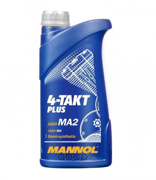 Масло моторное MANNOL 4 такт. 7202 PLUS 1л. полусинт.