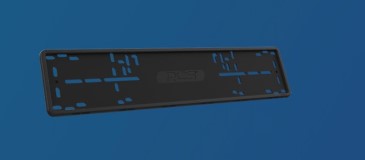 Рамка под номер RCS силикон черная 1шт.