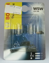 Лампа BOSCH 12V W5W бесцокольная Pure Light (блистер 2шт.)