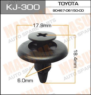 Пистон (клипса крепежная пласт.) KJ-300