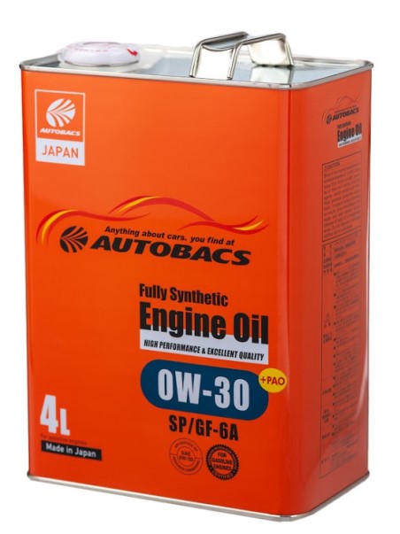 Масло моторное AUTOBACS Fully Synthetic  0W-30  (синт)  SP/GF-6A     АКЦИЯ  4+1   Япония
