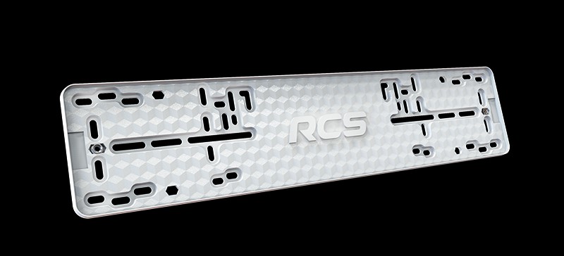 Рамка под номер RCS-Light пластик белая 1шт