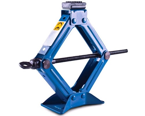 Домкрат ромбический 1 т высота подъема 110-330мм с резиновой опорой