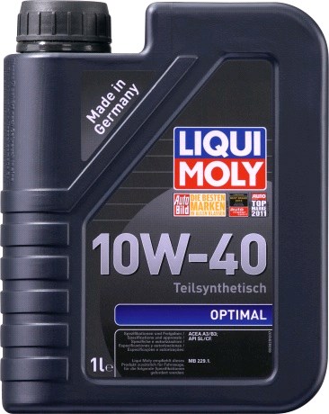 Масло моторное LIQUI MOLY OPTIMAL 10W40 1л. п/синт. /SL/CF/