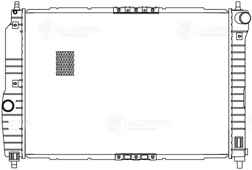 Радиатор охлаждения Aveo 05--, Gentra 1.2/1.4 M/T с кондиционером паяный