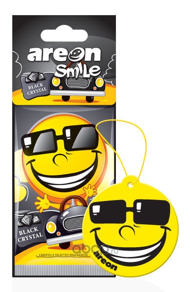 Ароматизатор подвесной  SMILE RING  Черный кристал