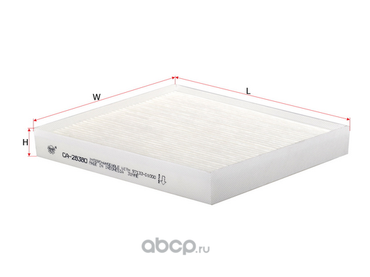 Фильтр салонный Solaris 17--, Creta 16--, Tucson 15--, Rio 17--, Sportage 15--, Seltos