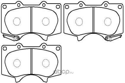 Колодки тормозные Toyota Land Cruiser J70/80/90/120 Prado150 задние /дисковые/