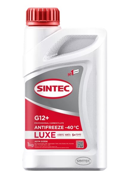 Антифриз Sintec LUX -40 G-12+  1кг. красный
