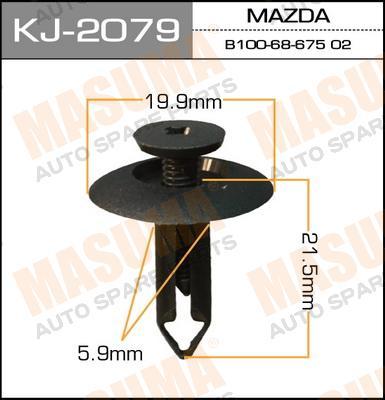 Пистон (клипса крепежная пласт.) KJ-2079 салонная черная