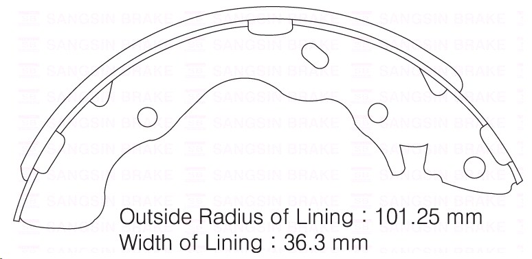 Колодки тормозные Hyundai Accent Face-lift 02-05 задние