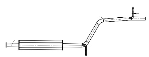 Глушитель резонатор Lada Largus 12-- (дв. 21129) алюминизированный
