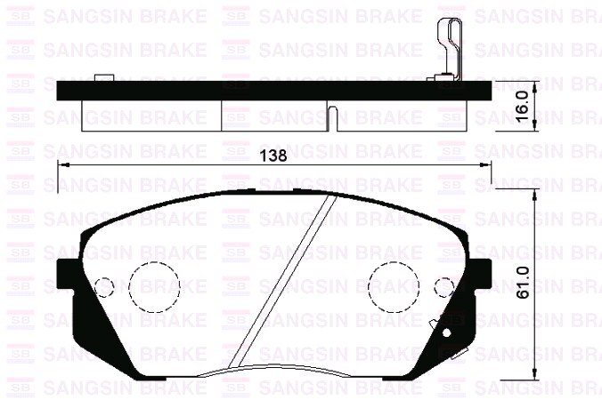 Колодки тормозные Hyundai ix35 10-/Kia Sportage 10-/CARENS 02- передние