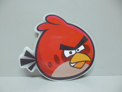 Наклейка Angry Birds (15.5*14 см)  красная