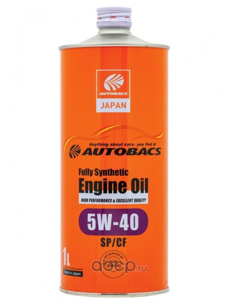 Масло моторное AUTOBACS Fully Synthetic 5W40 SP GF-6 (1л.) синт. (бенз.,диз.)