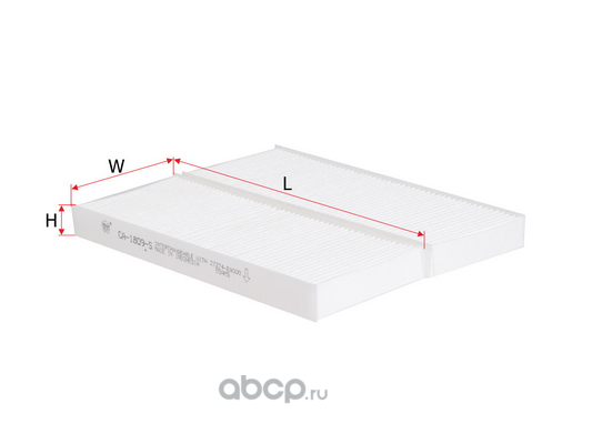 Фильтр салона NISSAN NAVARA/PATHFINDER (упак.2шт.) CA1809S