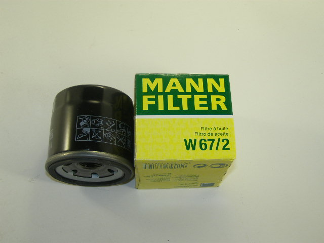 Фильтр масляный Mann W67/2 MATIZ (V=0.8 c 06/04, V=1.0 все г.в.)