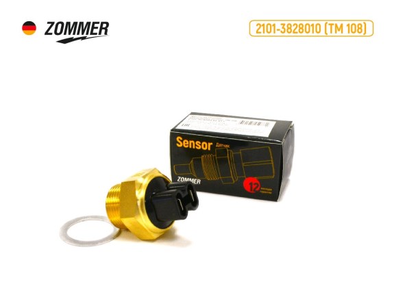 Датчик включения вентилятора для ВАЗ 2106, Г-3302, Волга (ТМ-108 02) t=88-83*