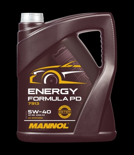 Моторное масло MANNOL 7913 Energy Formula PD 5w-40 HC Synthese SN C3 (5л.)