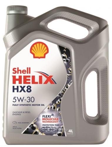 Масло моторное Shell Helix HX8  5W30 4л. серый синтетика