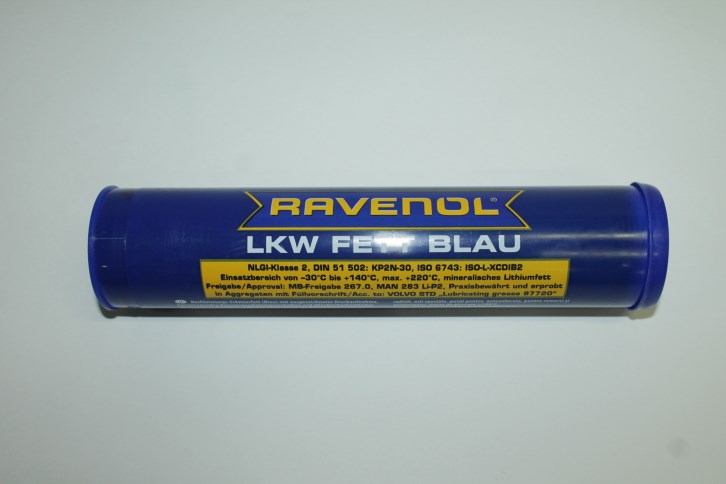 Смазка  RAVENOL LKW Fett Blau  400гр.(синяя) для грузовых авто и спецтехники